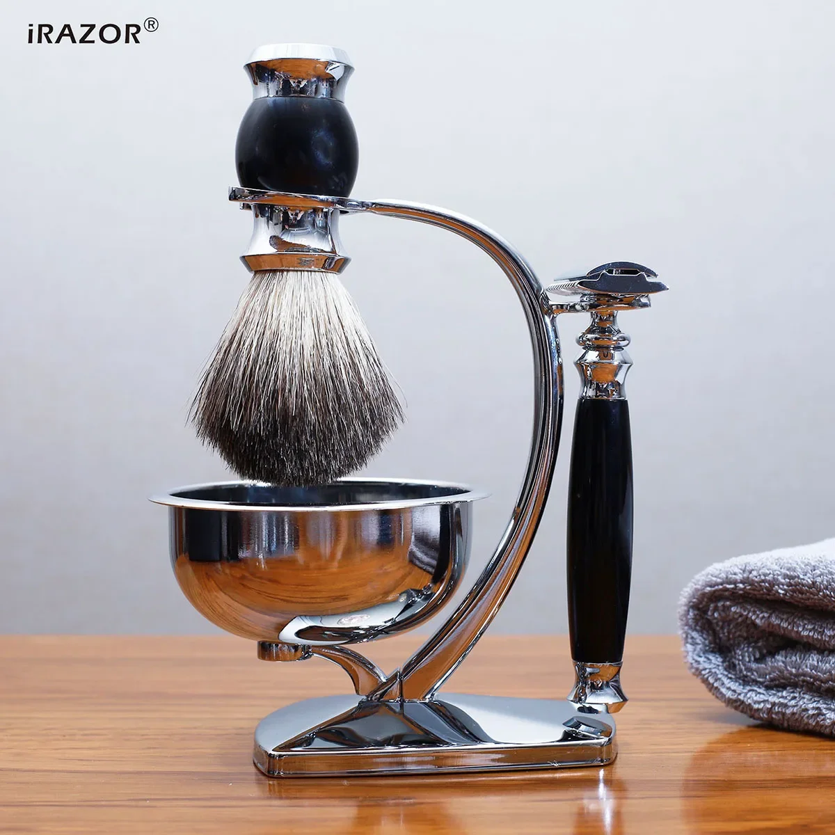 Мужской набор для бритья iRAZOR безопасная бритва с двумя краями 10 лезвий стержней