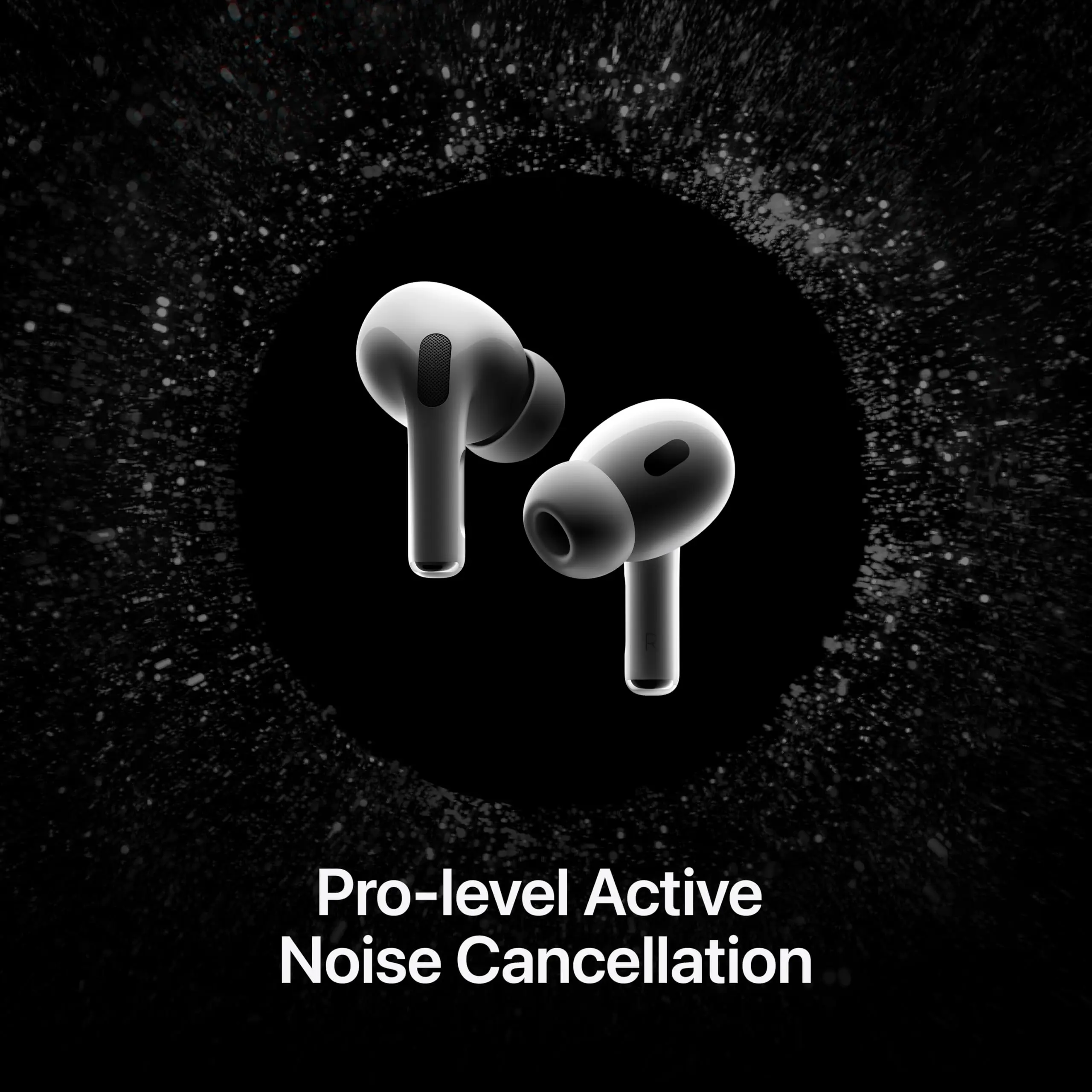 Фото Беспроводные Bluetooth-наушники Apple AirPods Pro 2, активное шумоподавление, прозрачность, пространственное аудио, USB-C, чехол для зарядки MagSafe №2