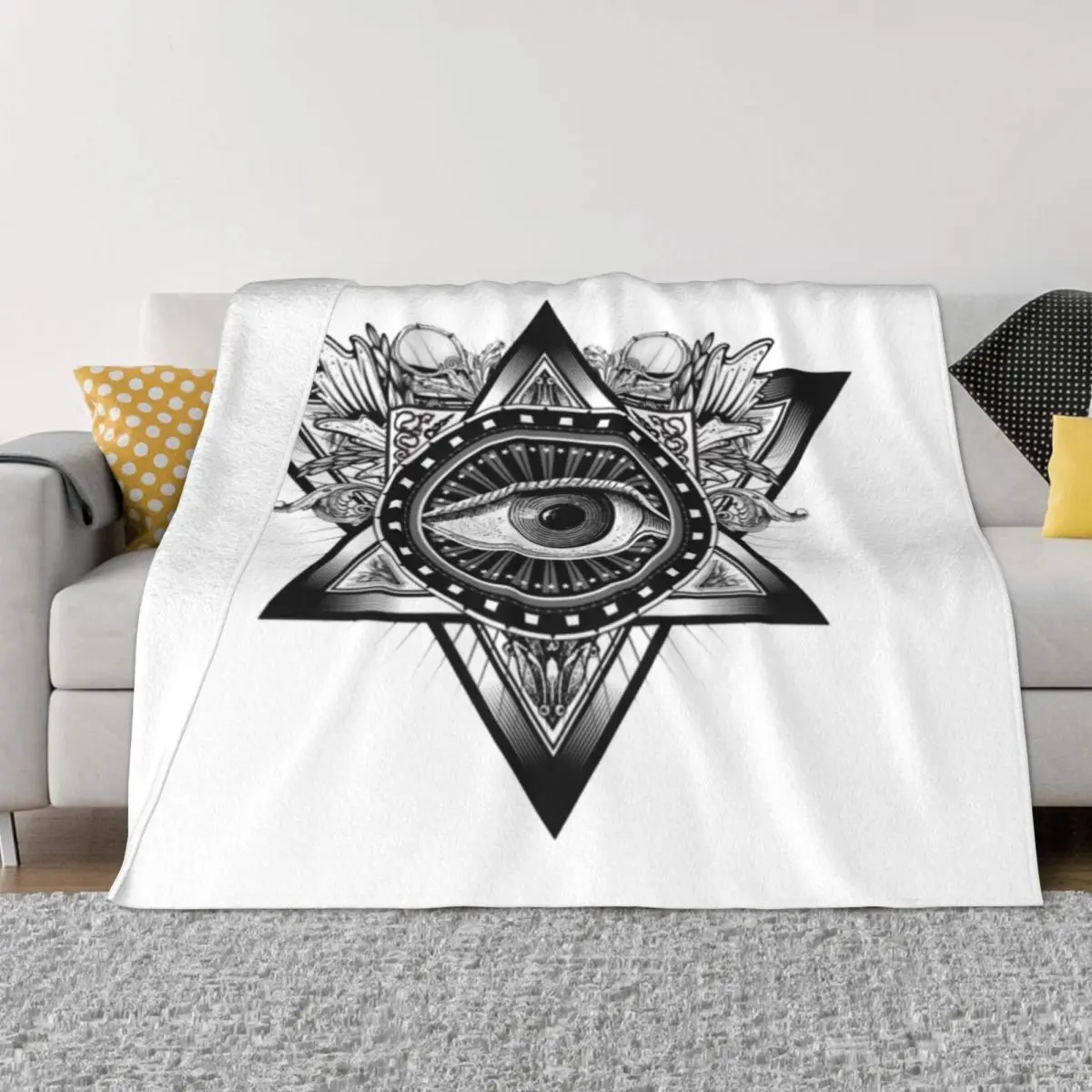 Глаз иллюминатов 511 одеяло коленное домашнее и декоративное