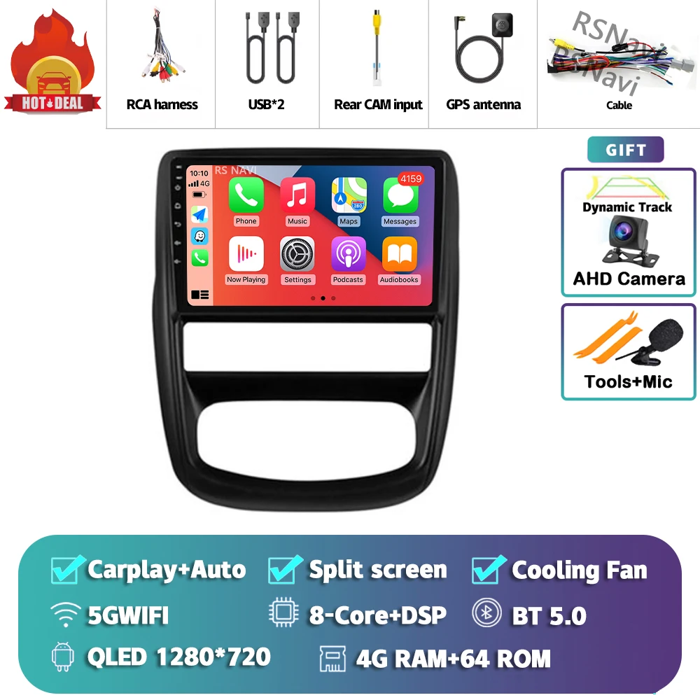 

Автомобильное радио Android 15 Carplay для Renault Duster 1 2010 2011 2012-2015, мультимедийный GPS-плеер, стерео головное устройство, беспроводной DSP
