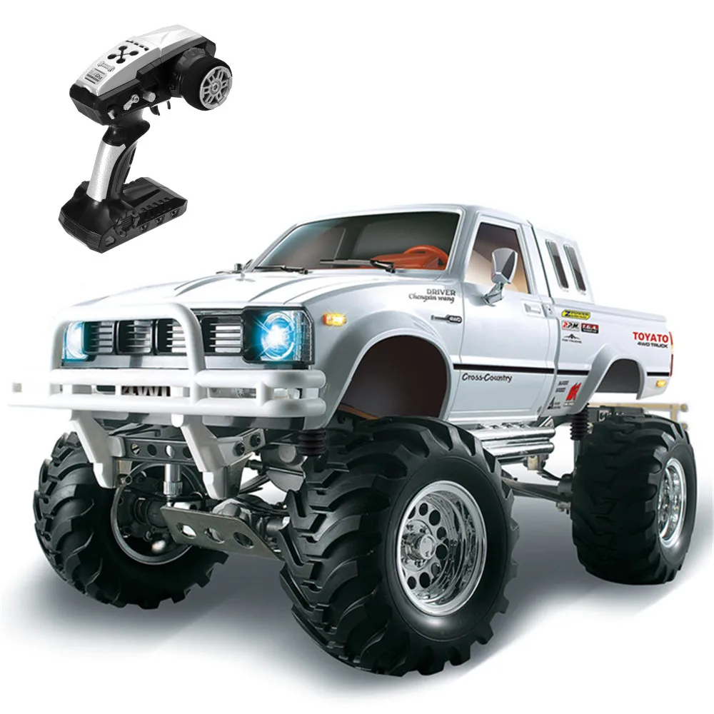 Радиоуправляемый автомобиль HG P407 2 4G 4WD гусеничный 1/10 металлический 4X4 пикап Rock