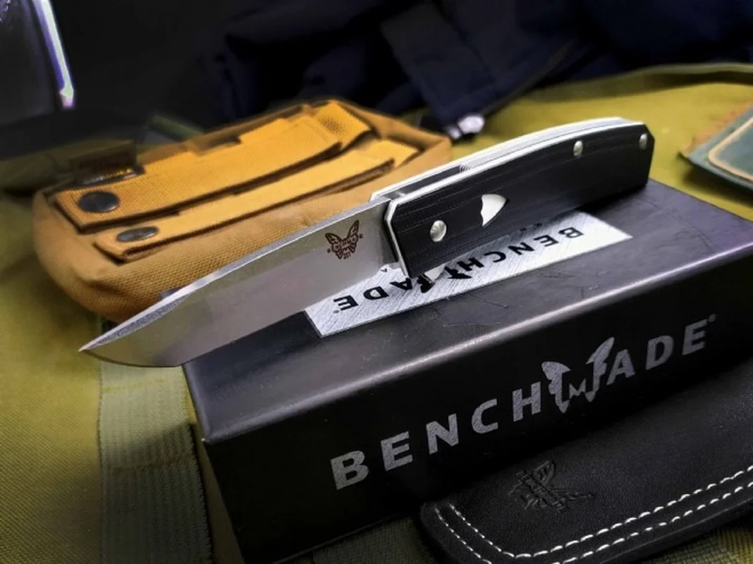 

Outdoor Mini G10 Handle Benchmade 601 Folding Knife High Hardness 440C Blade Security Pocket Knives EDC Tool
