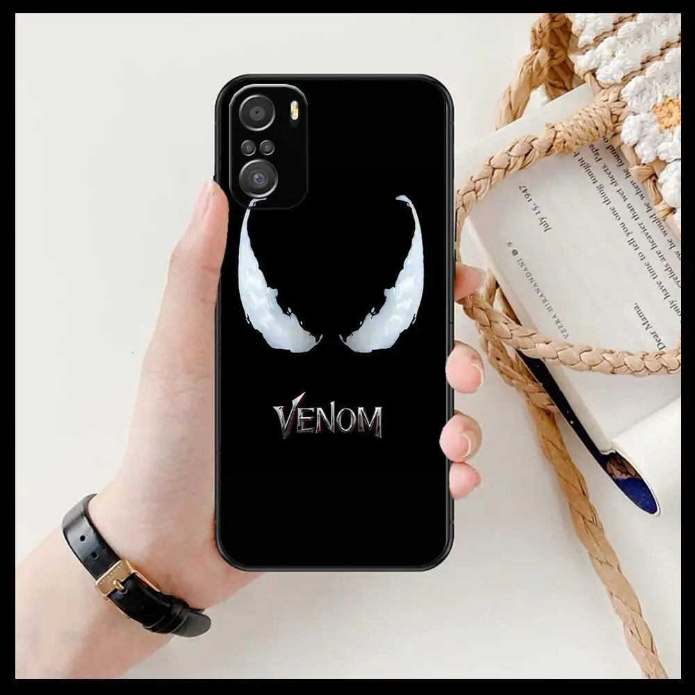 

2022 Venom Face Marvel For Xiaomi Redmi Note 10S 10 9T 9S 9 8T 8 7S 7 6 5A 5 Pro Max Soft Black Phone Case