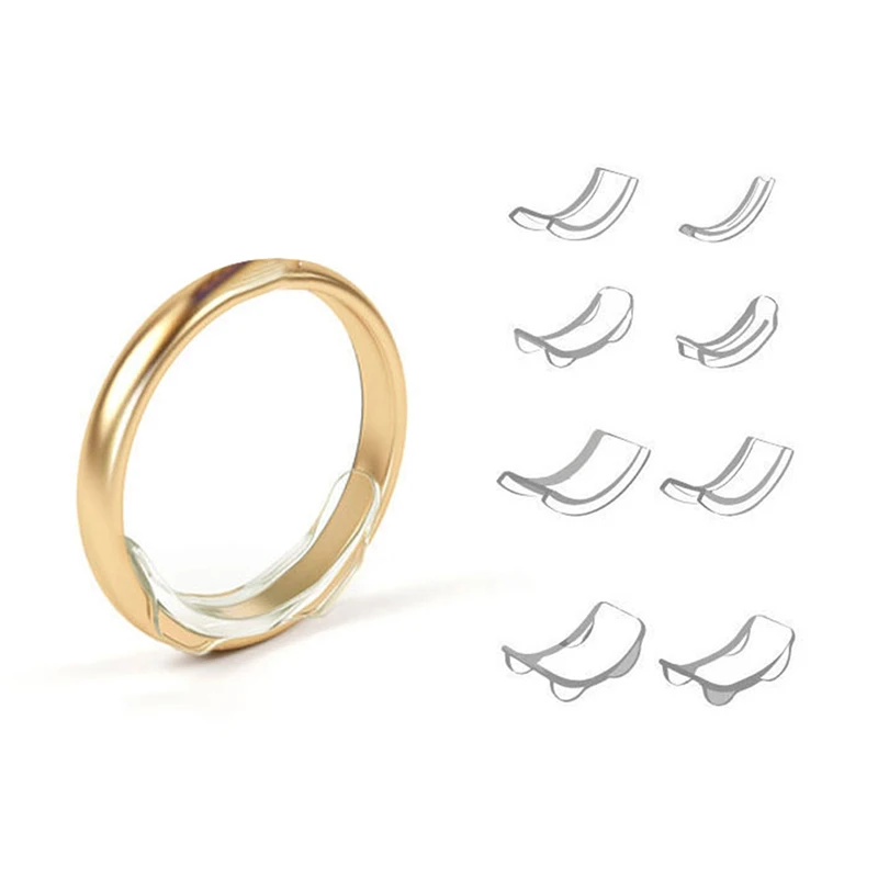 

2Pcs Ring Re-Sizer Silicone Invisible Clear Ring Size Adjuster Adjustable Loose Ring Size Any Ring Jewelry Tool