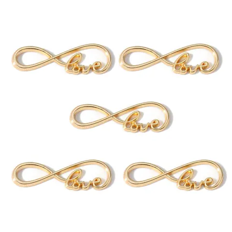 Подвески-талисманы YuenZ, символ бесконечности, бронзовые, 20 шт.