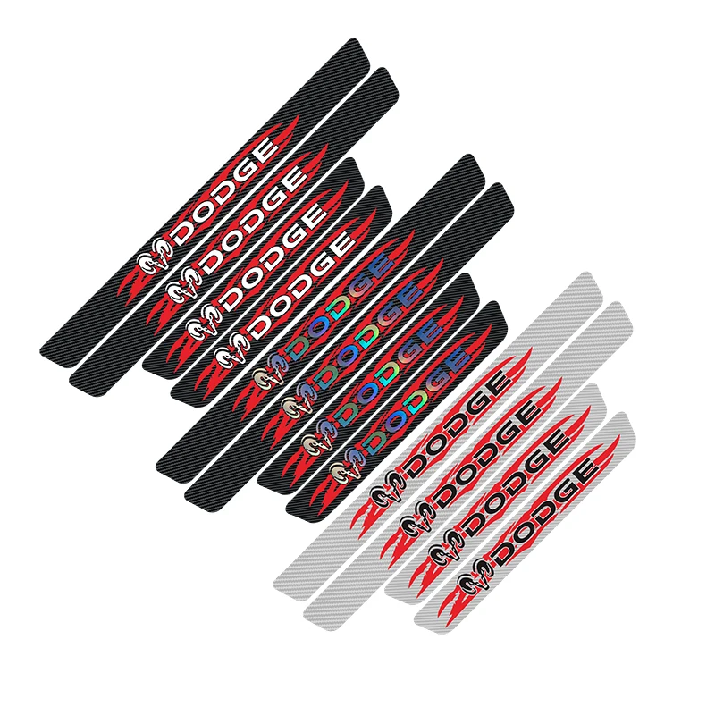 Наклейка порог машины водонепроницаемая Защитная для Dodge Logo Caliber RAM Journey фургон