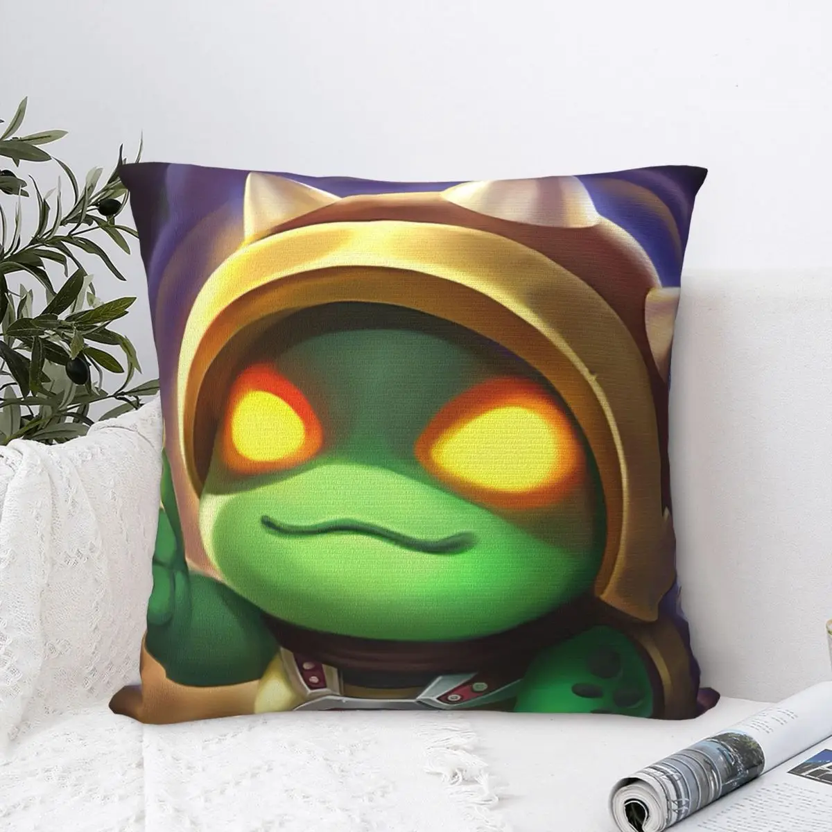 Chibi Rammus OK Pillow Case League Battle Game Legends Cushion Covers Awesome Zippered Decor Pillowcover for Bed 18&quotx18&quot