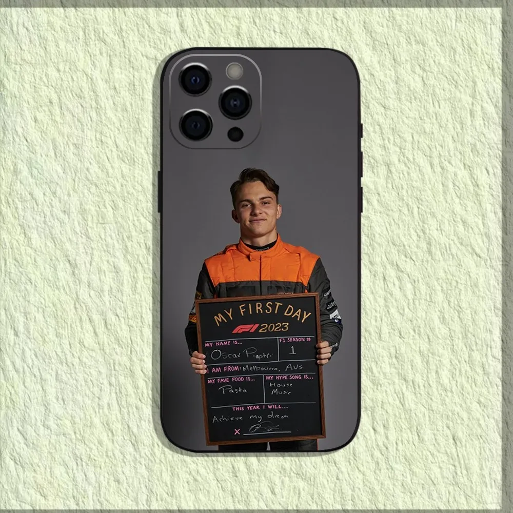 Racing 81 Oscar P-Piastri Phone Case For iPhone 16 15 14 13 12 11 Pro X XS Max XR Plus Mini Soft Black Cover