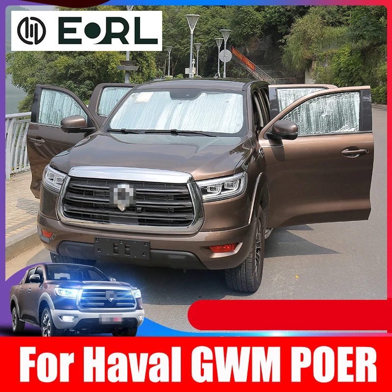 

Car Sunshades UV Protection Curtain Car Sun Shade Film Visor Front Windshield Cover For Great Wall GWM Poer Cannon UTE 2021