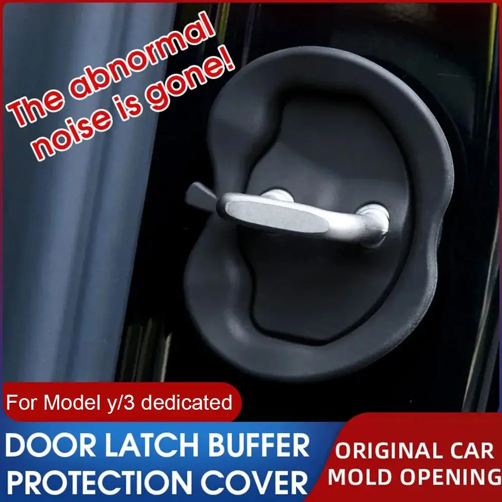 

Силиконовый защитный чехол для Tesla ModelY/3 двери, дверная защелка, силиконовый защитный чехол, модификация M1D6