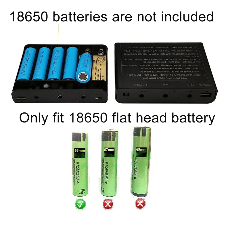 USB 5 В для постоянного тока 9 в 12 выход 6X18650 Φ блок питания маршрутизатора