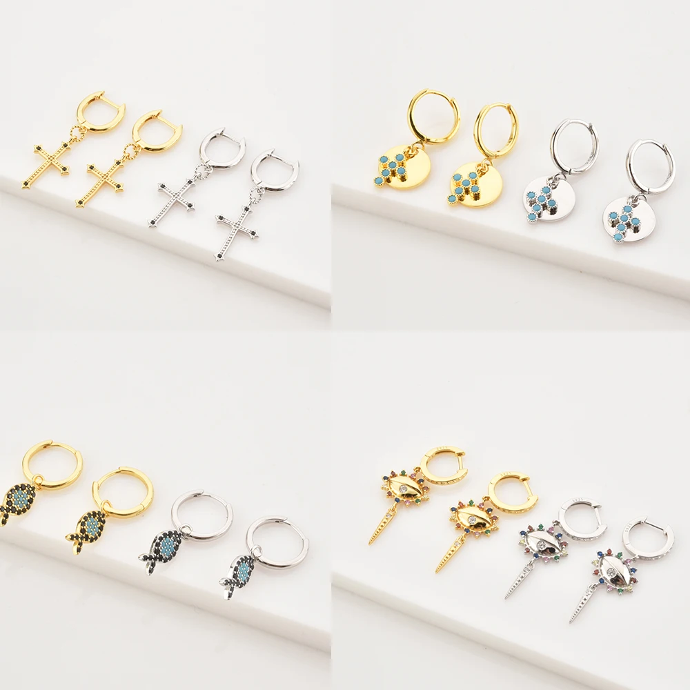 

S925 Silver Exquisite Zircon Personality Design Fashion Queen Earrings Jewelry Ladies Fashion Jewelry Trend Same Earring Gift