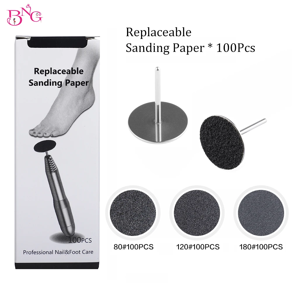 

Replaceable Sanding Paper Metal Disk Shaft Pedicure Tool Foot Dead Skin Remover Feet Care Salon Manicure Disc Tools