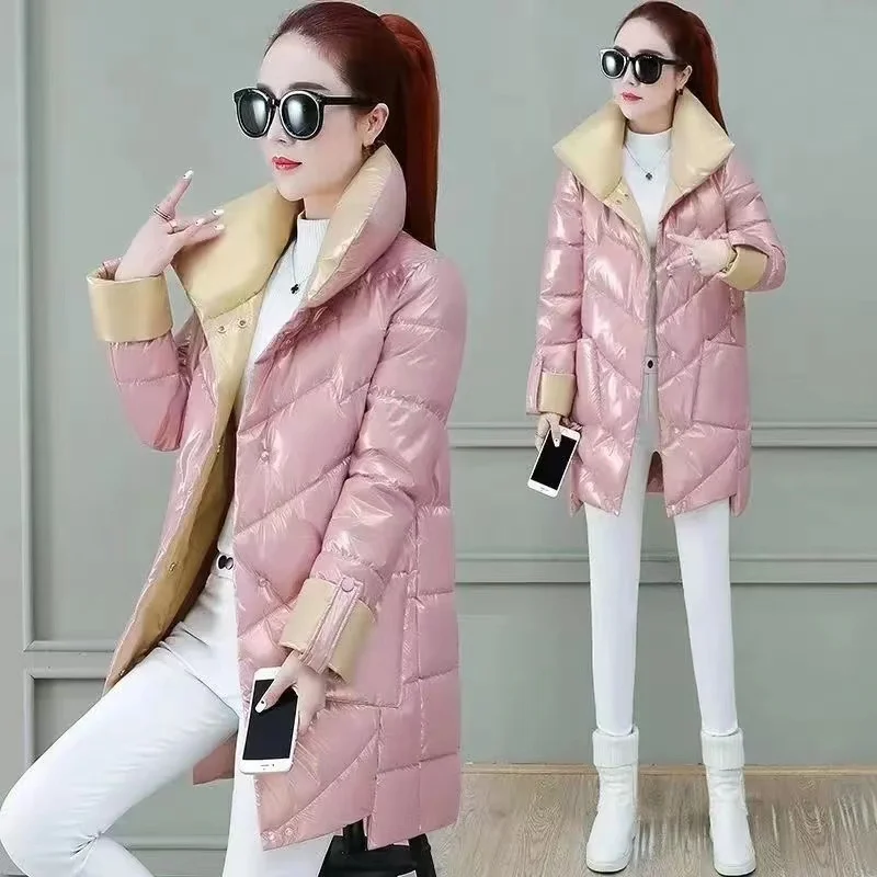 2022 New Winter Jacket High Quality Stand-Callor Coat Women Fashion Jackets Winter Warm Woman Clothing Casual Parkas Chaquetas