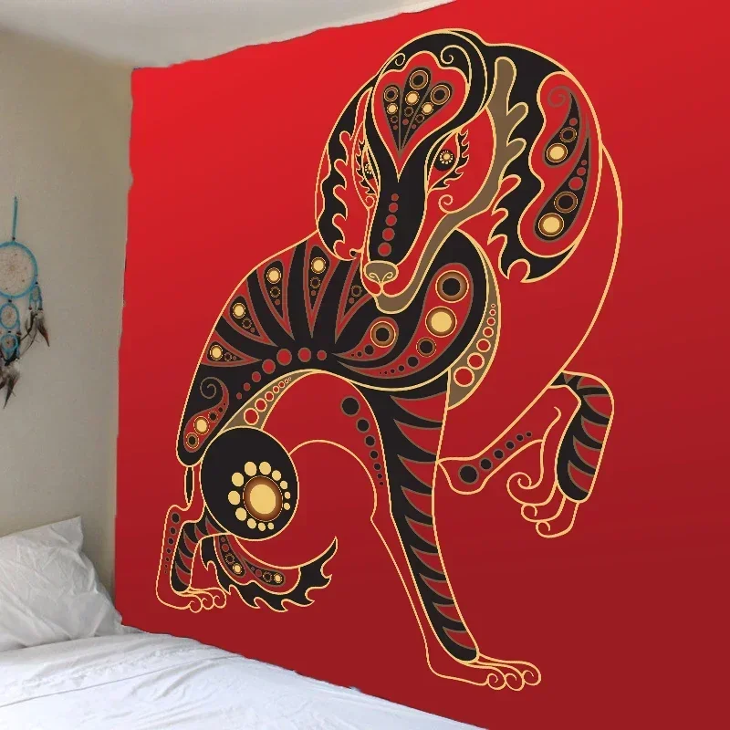 Гобелен с индийской мандалой Подвесной Настенный Коврик для песчаного пляжа