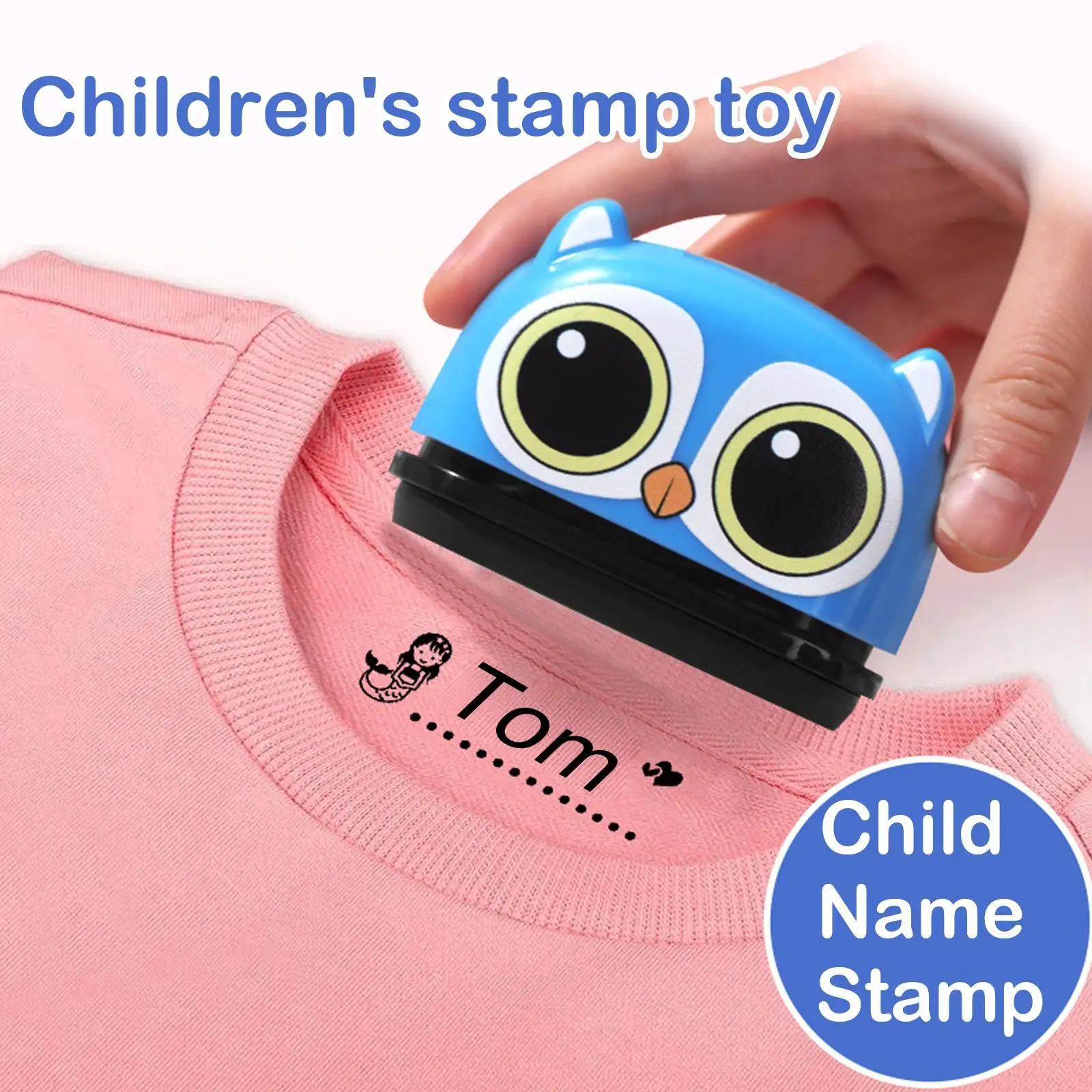 

Owl Panda Custom-made Baby Name Stamp DIY For Children Name Seal Student Clothes Chapter Not Easy To Fade Security Name Stamptoy