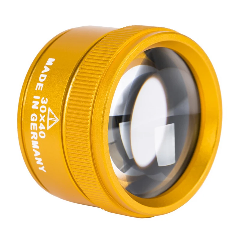 30x Metal Büyüteç Takı Kimlik Büyüteç Lens Döngü Mikroskop devre Tamir Değerleme Izle Aracı