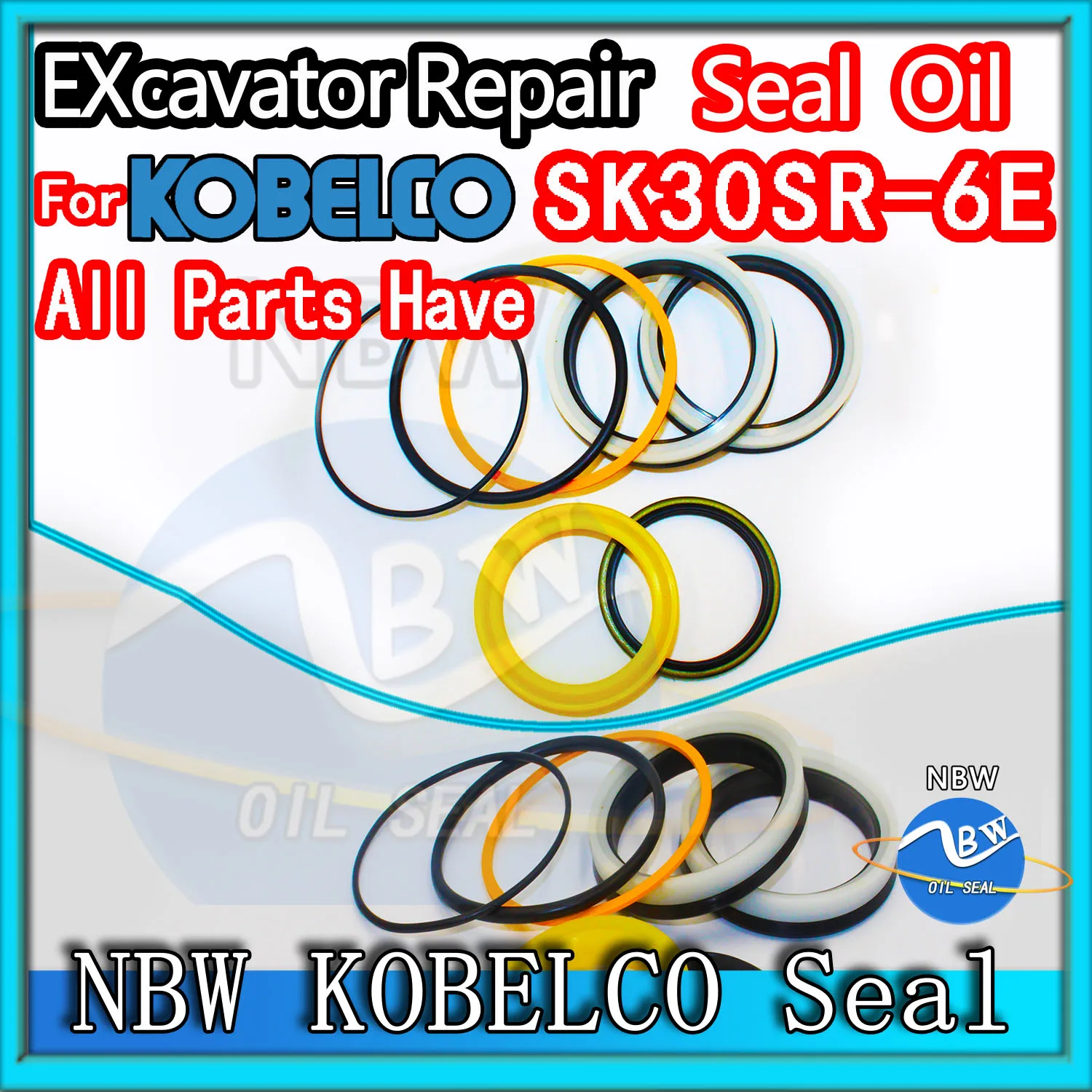 

For KOBELCO SK30SR-6E Excavator Oil Seal Kit High Quality Repair SK30SR 6E Pack Heavy Master Excavating Machinery Maintenance