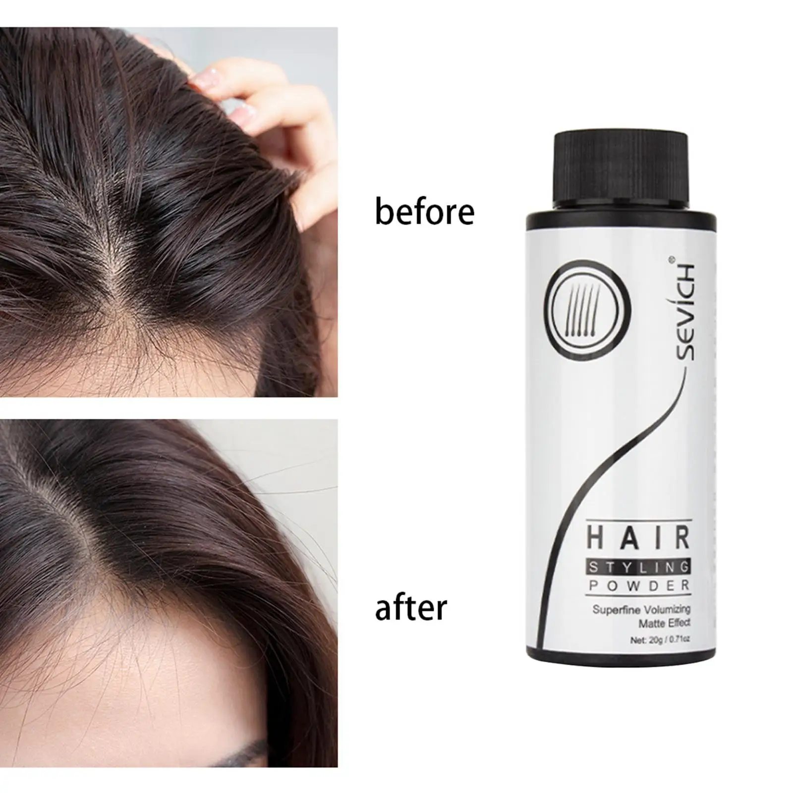 Пудра для волос впитывает лишний объем масла мужчин и женщин