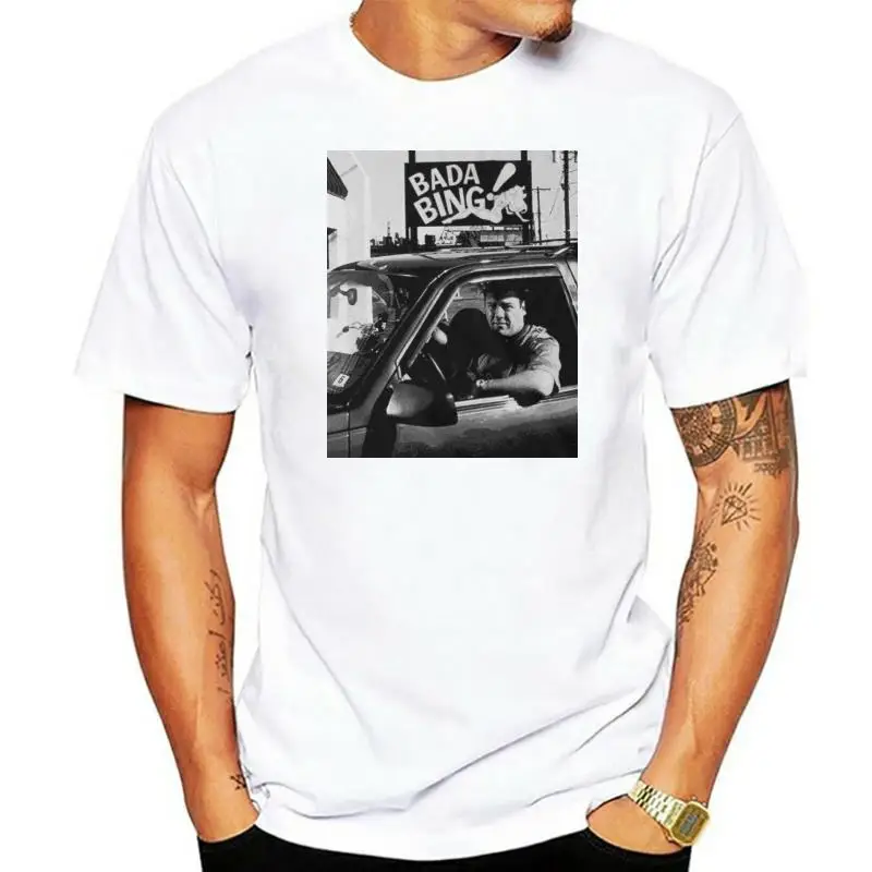 Футболка Bada Bing Tony Soprano для мужчин женщин DMN68 Черная