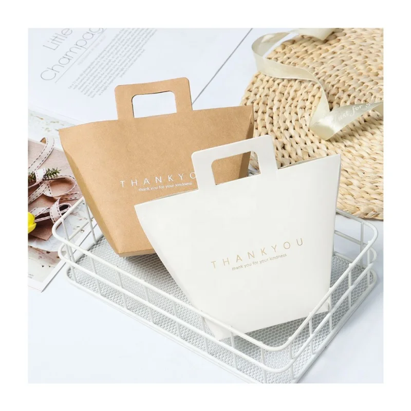 

Custom New arrivals Manufacturers Direct Selling small mini decoration thank you kraft paper bag for candy Jewelry perfume gift