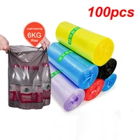 100pcs large disposable garbage bag random color home kitchen bathroom biodegradable cleaning tools car outdoor garbage bag