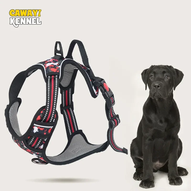 

Светоотражающая шлейка для собак CAWAYI KENNEL, воздухопроницаемая жилетка для маленьких и больших собак, аксессуары для бега и дрессировки