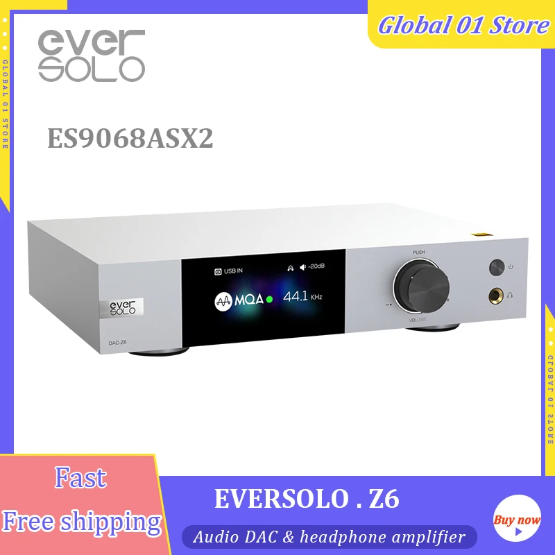 Декодер Eversolo Z6 ES9068AS * 2 MQA HiFi аудио DAC USB XMOS XU316 32 бит 768 кГц декодирование DSD512 Bluetooth 5 0