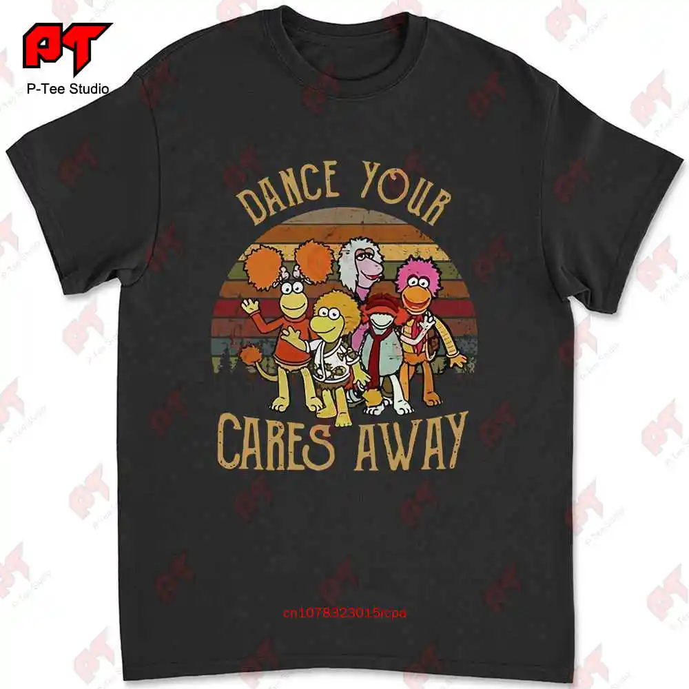 Fraggle Rock Dance Your Cares Away футболка с рисунком закат TVJP