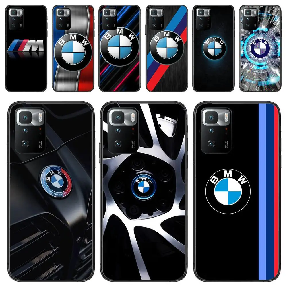 

Bmw Car Logo Black Phone Case For Redmi 9 9A 7A 10 8A 10A 8 Note 11 10S 7 11S Plus POCO X3 Pro Luxury Design New Fashion Cover