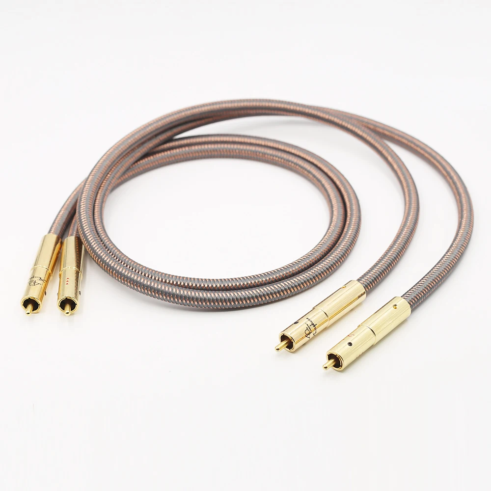 

Hifi RCA Cable Accuphase 40th Anniversary Edition RCA Interconnect Audio Cable Gold Plated Plug