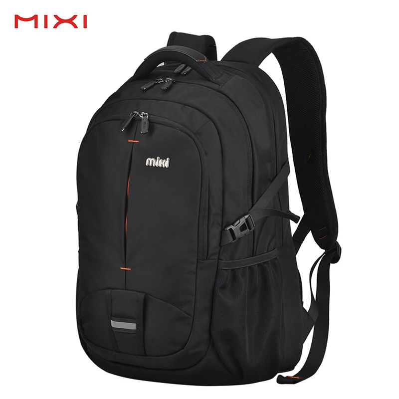 

Mixi 17.3" Laptop Backpack Men Business Travel Back Bag Students School Bag 18 20 Inch Black Gray Waterproof Ergonomic Design