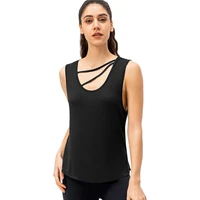 summer women loose workout tank tops sleeveless breathable quick dry running athletic shirts tops