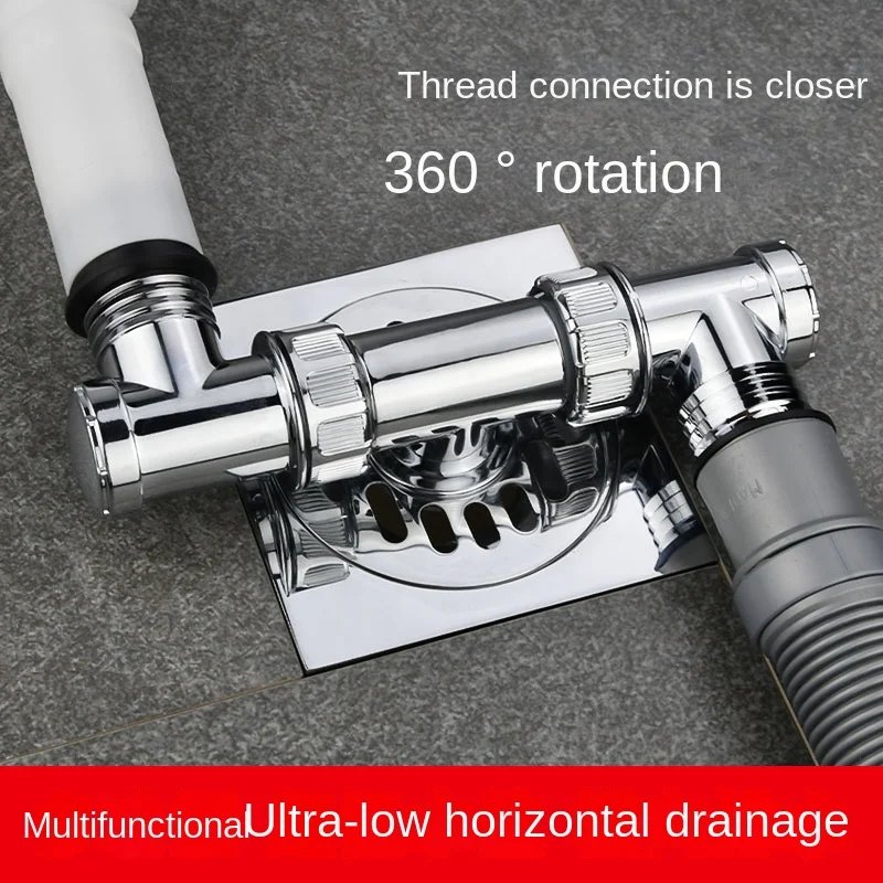

Сливная тройник для стиральной машины, соединительный интерфейс, водопровод, фитинг с тремя головками, сливная труба, тройник, дезодорирующ...