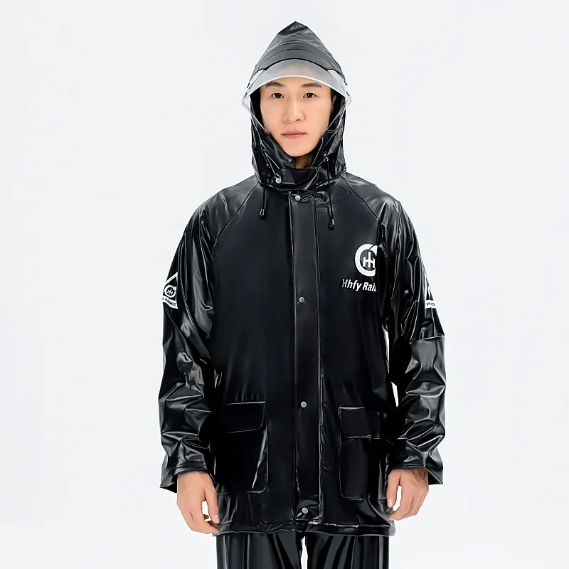 

Прозрачная водонепроницаемая куртка из ПВХ для детей