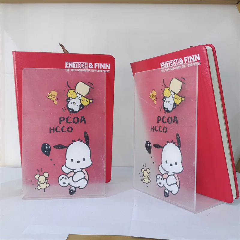 

Подставка для книг аниме Mymelody Kawaii Sanrio Cinnamoroll Pachacco прозрачная настольная отделка мультяшный милый подарок на день рождения
