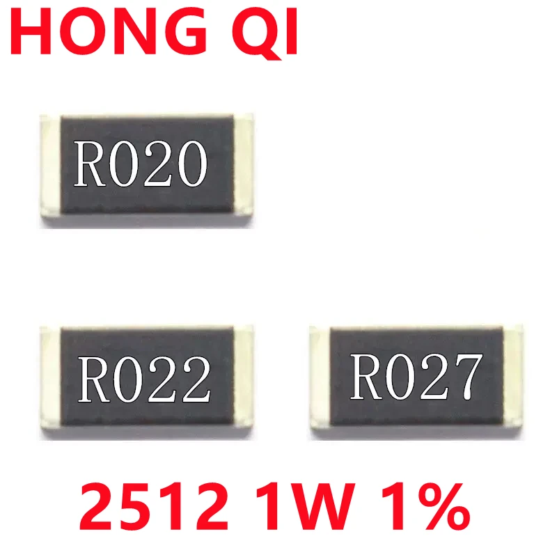 

50 шт. 2512 SMD резистор 1 Вт 0,02 Ом 0.02R R020 Сопротивление 1% 2512 чип пассивный