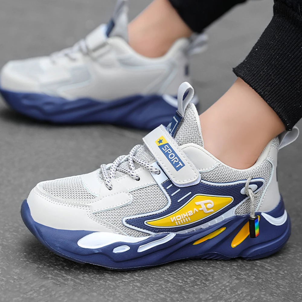 Children's Sneakers Boy Running Shoes Breathable Outdoor Kids Shoes Lightweight Sneakers 26-40