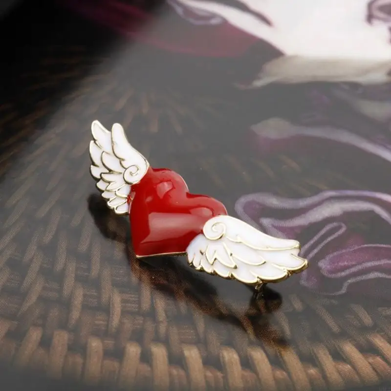 U4LE сплав нефтяные крылышки Angel Heart Hard Emamel Cont