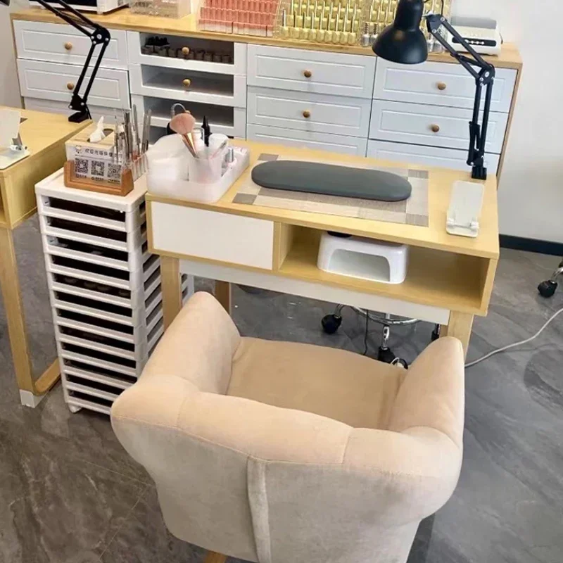 Современный стол для макияжа столы ногтей ящик маникюра женские простые белые