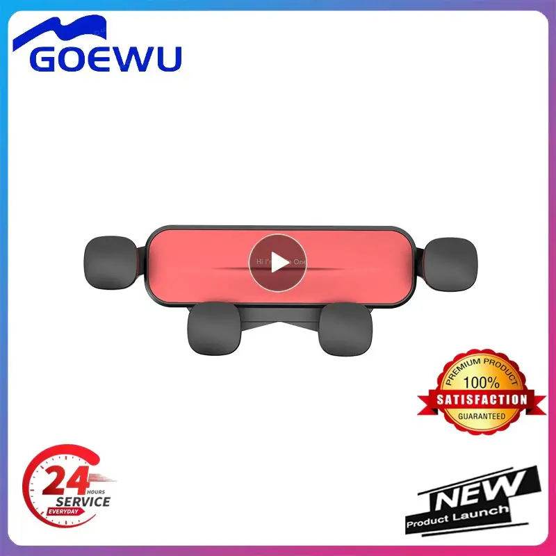 

Car Air Vent Clip Phone Mount Red Easy To Install Car Smartphones Rack Gravity Car Phone Holder Car Supplies Car Gps Support 47g