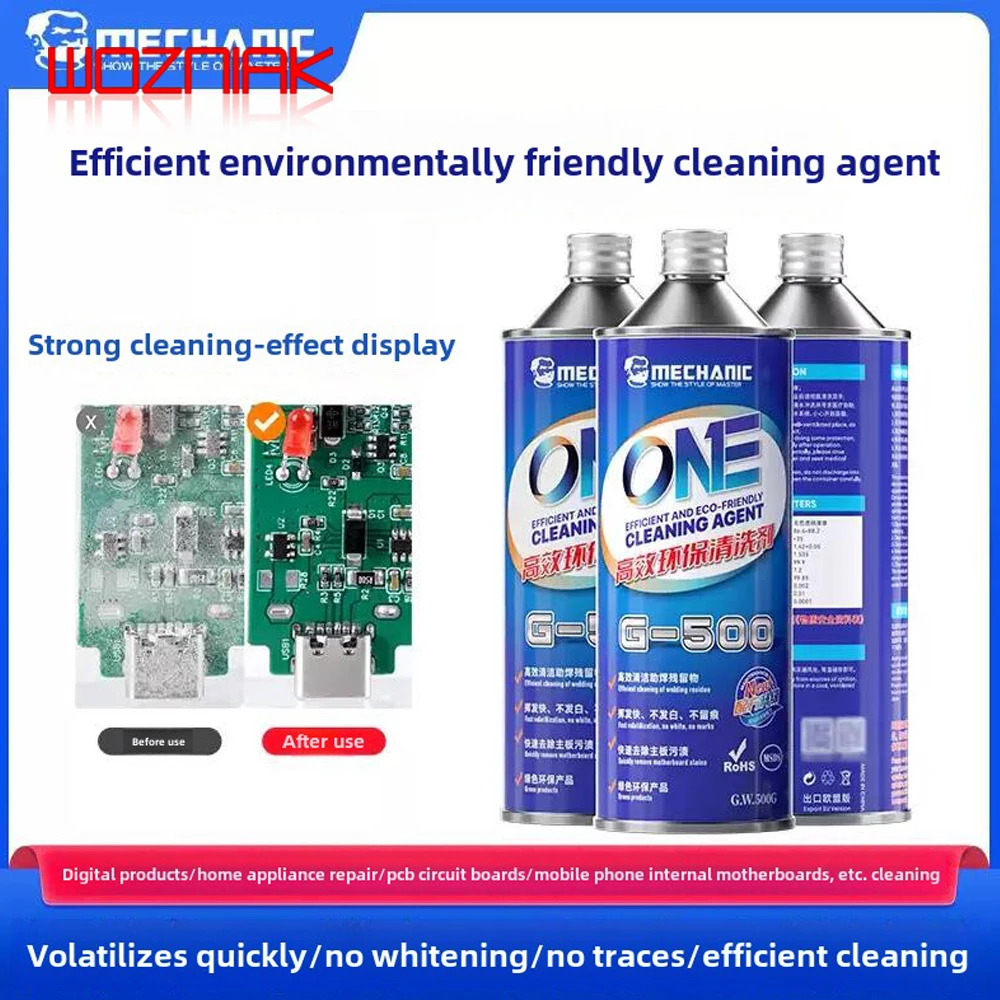 Mechanic G-500 G-1000 Очистка пятен на материнской плате компьютера ...