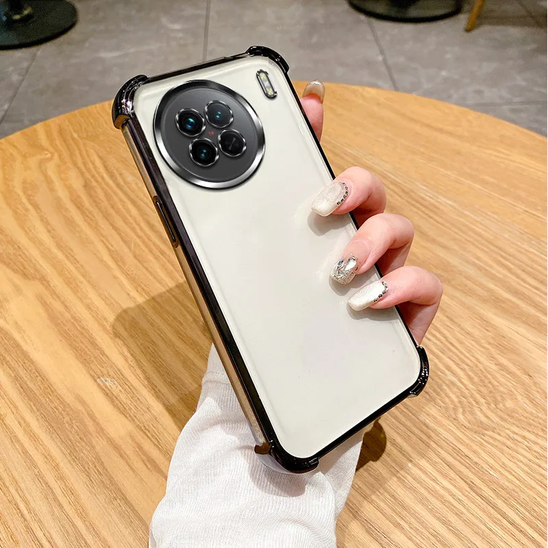 Чехол для vivo X90 Vivo Pro чехол X90s прозрачный гальванический телефона V2241A V2241HA мягкий