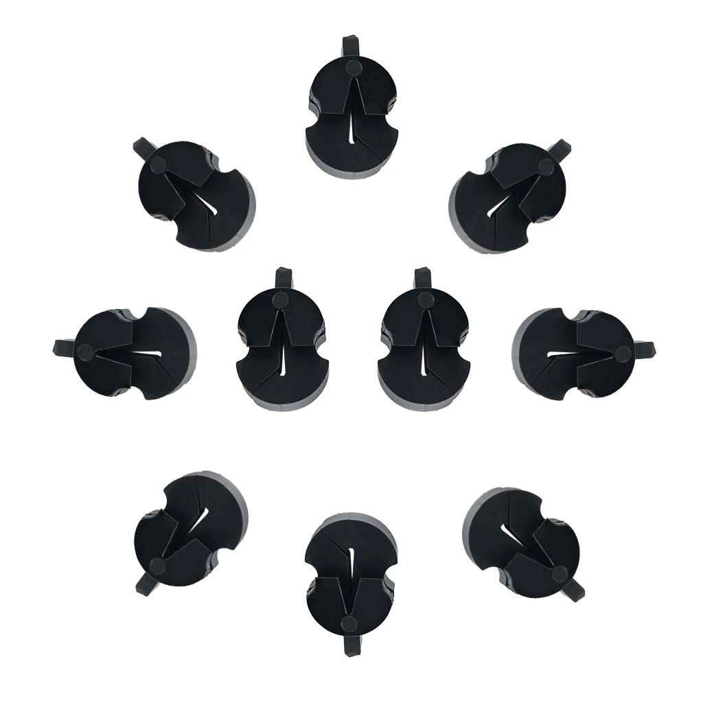 NAOMI 10 Pcs Violin Mute Rubber Fiddle Silencer Practice Volume Control Black Parts | Спорт и развлечения