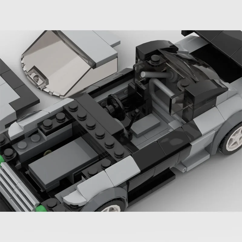 Фото 317 деталей MOC Forded Falcon AU Supercar, зеленая модель, строительные блоки, архитектурный конструктор, подарок на фестиваль, развивающая игрушка, кирпичики, на день рождения №3