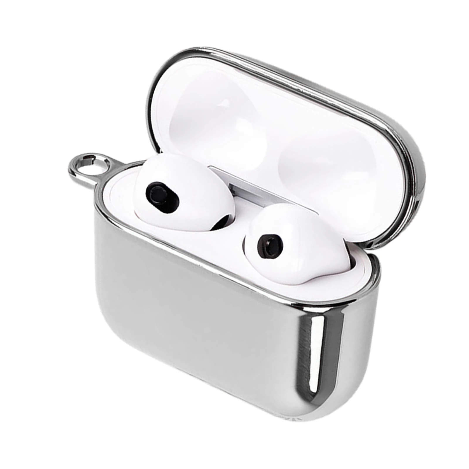 

Electroplate Pc Earphone Case For Airpods 2 3 Portable Earphone Protective Cover For Air Pods 3 Charging Box Case Anti-Falling