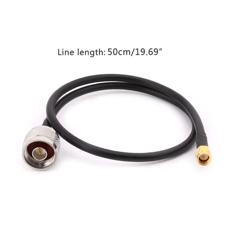 

SMA Male To N Type Male RG58 Pigtail Cable 50cm Connector Wifi Antenna Cables