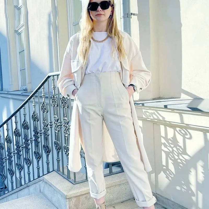 

Брюки-карандаш женские до щиколотки, 8 цветов, на молнии