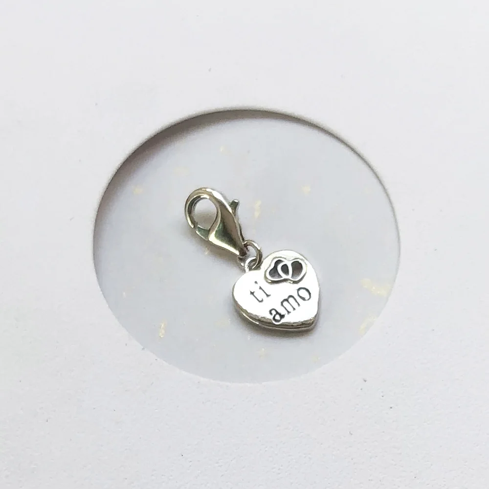 Ti Amo сердце висячие подвески для женщин романтический подарок стерлингового