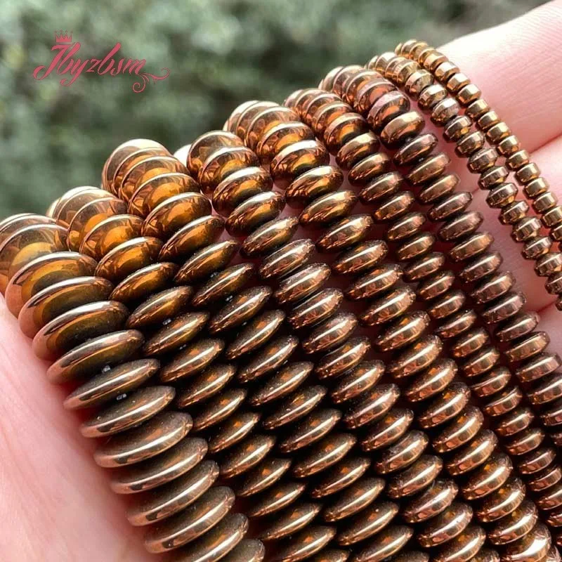 Бусины Из Натурального Гематита круглые бусины из коричневого гематита для